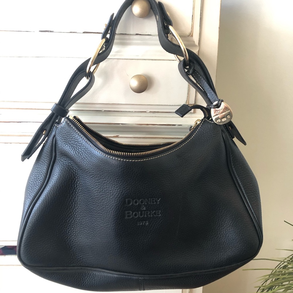 Dooney & Bourke Black pebble leather bag